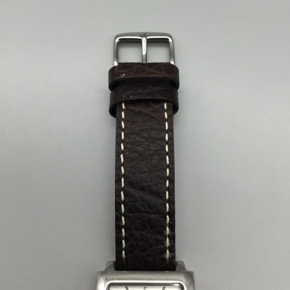 Skagen Womens Watch 29mm White Dial Brown Leather Stainless 251SSLMW New Battery